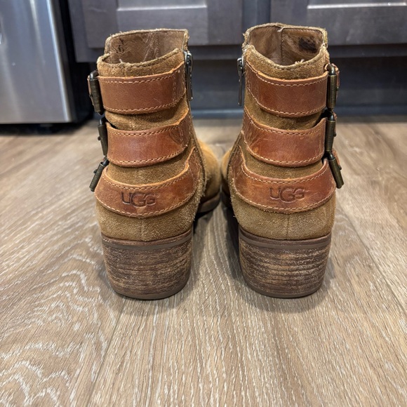 UGG Tan Suede Ankle Booties - Picture 4 of 7